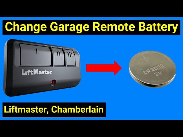 How To Change Battery In Liftmaster Garage Door Opener