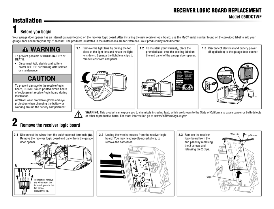 Chamberlain Garage Door Opener Installation Manual