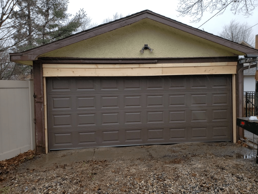 Reframe Garage Door Opening