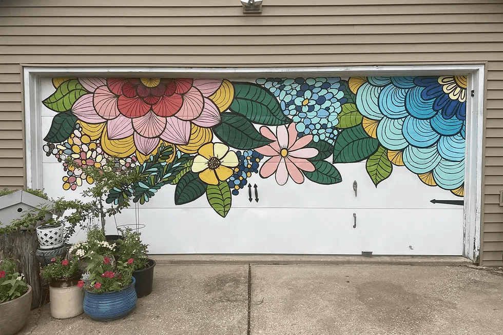 garage door art