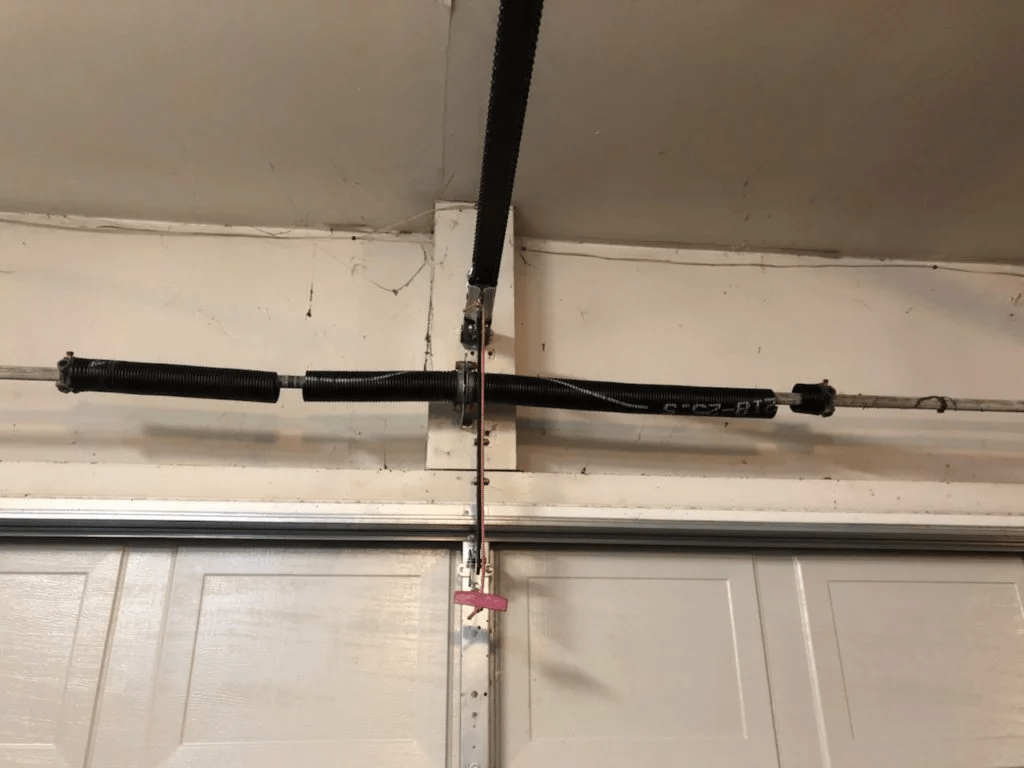 broken garage door spring