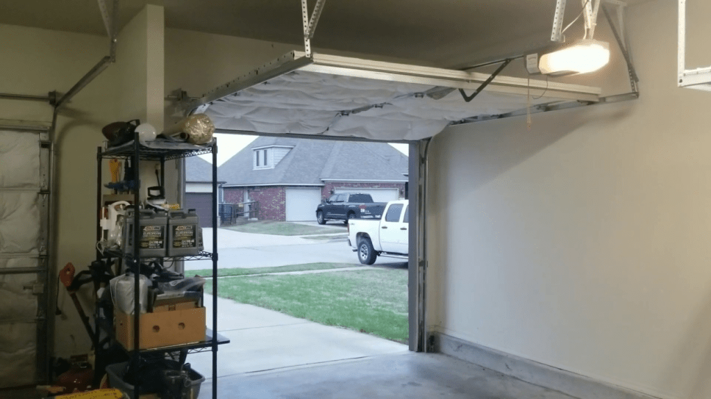 garage door jerks when opening