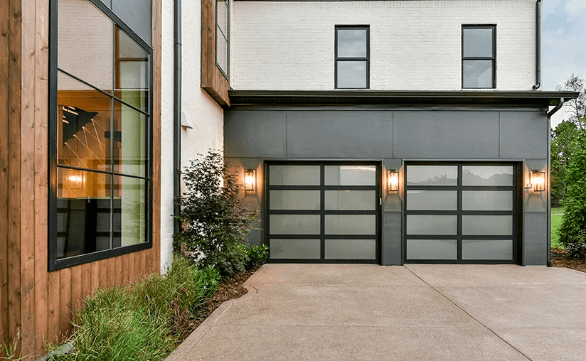 glass garage door