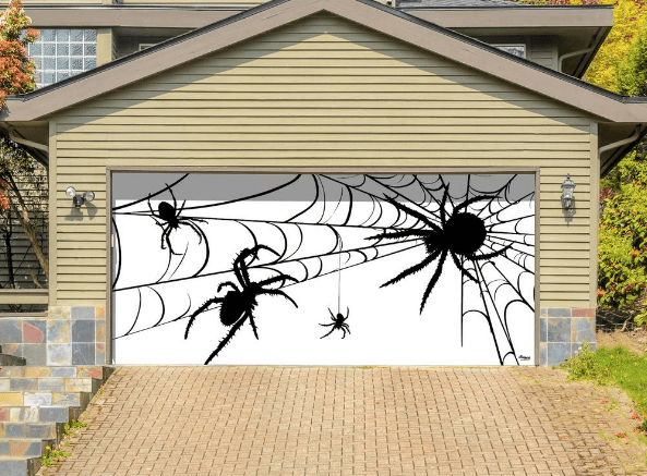 garage door halloween decorations