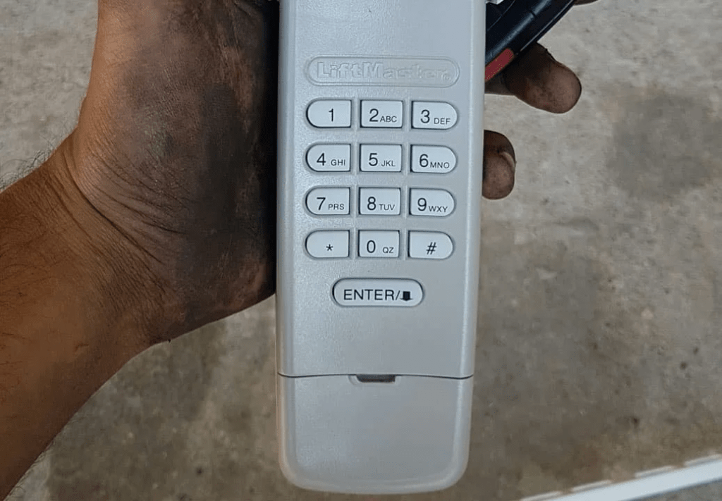 keypad garage door opener not working