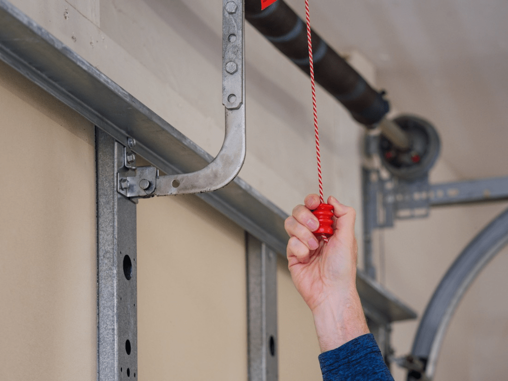 manually open garage door