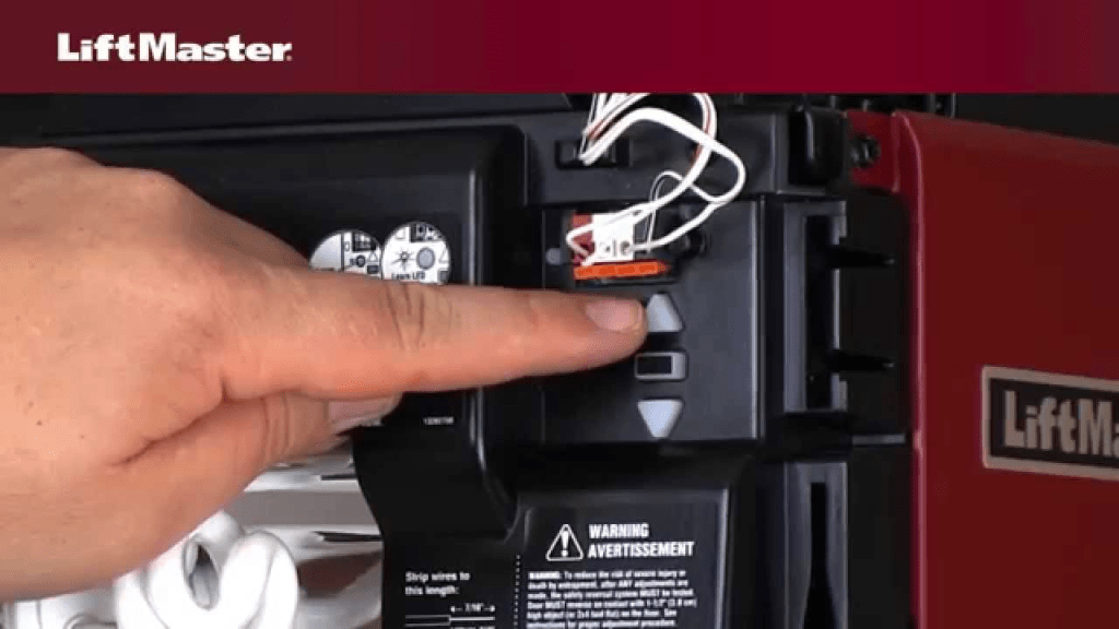 Where Is The Learn Button On Liftmaster Garage Door Opener