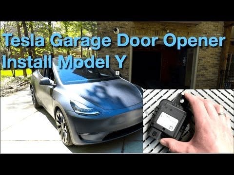 tesla garage door opener