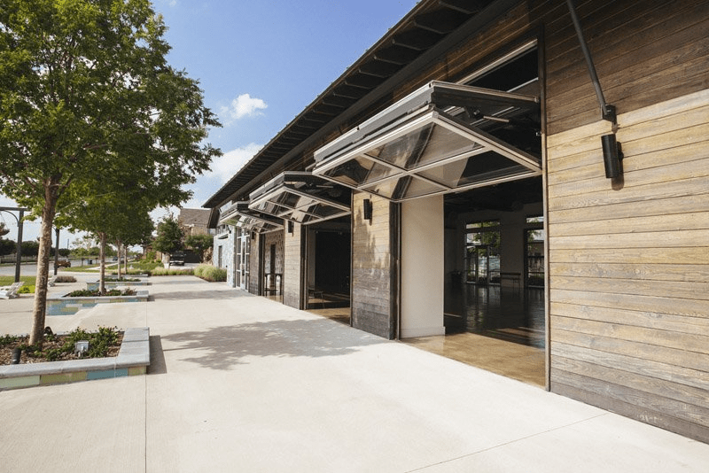 vertical bifold garage door