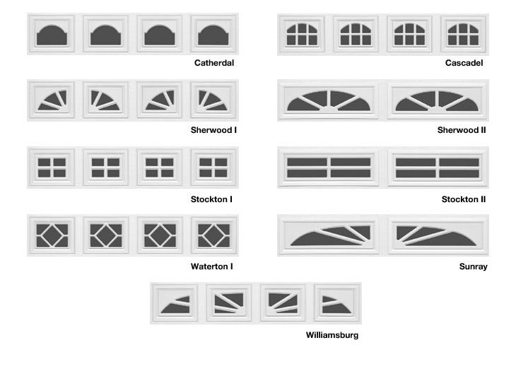 garage door window inserts