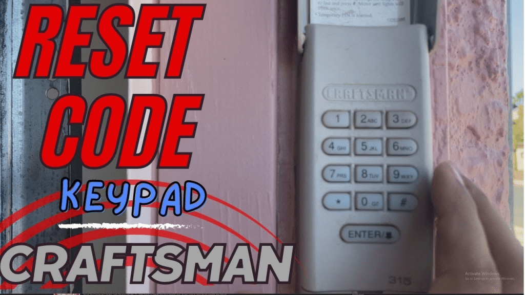 How To Change The Code On Craftsman Garage Door Opener