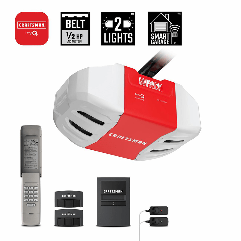 Chamberlain 1/2 Hp Belt Drive Wifi Compatible Garage Door Opener