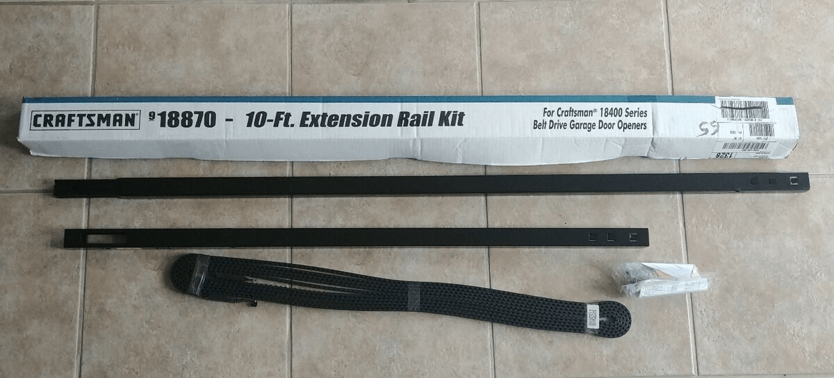 Craftsman Garage Door Opener 10-Ft Belt Rail Extension Kit: Complete Guide