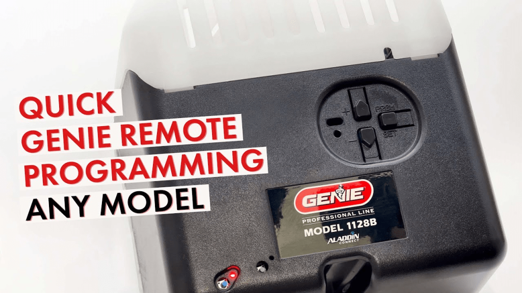 How To Pair Genie Garage Door Opener To Remote