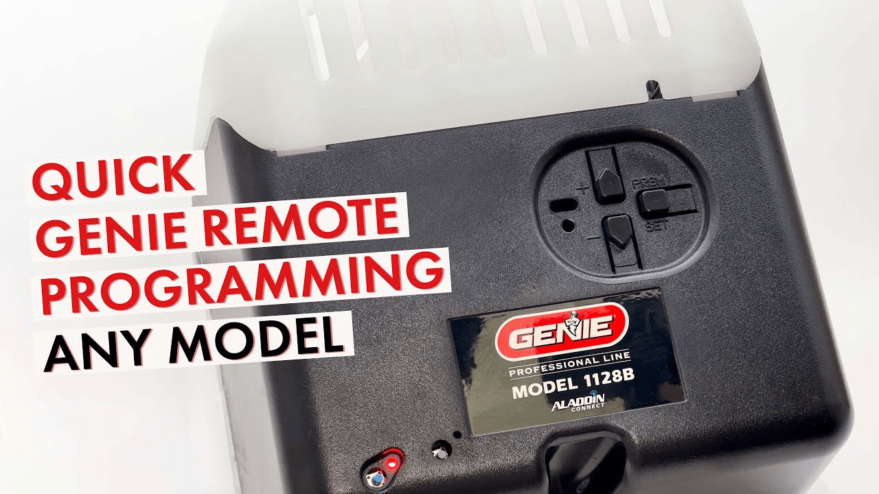 How To Pair Genie Garage Door Opener To Remote