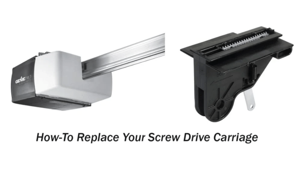 Screw Drive Carriage Pull For Genie Garage Door Opener Guide