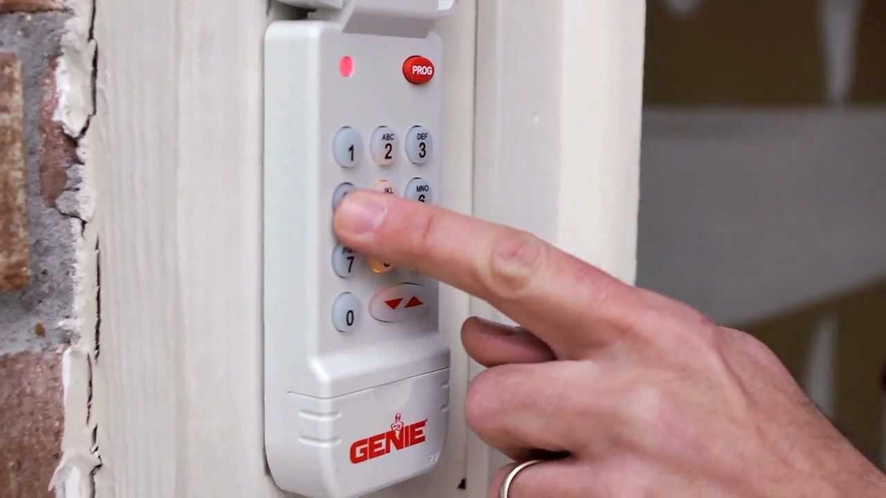 How To Reset Genie Intellicode Garage Door Opener Keypad