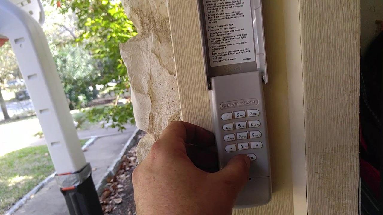 How To Reset My Chamberlain Garage Door Opener Keypad