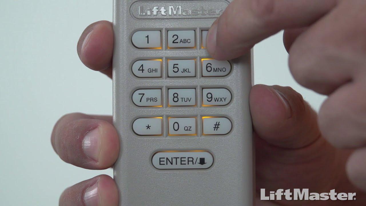 How To Set Keypad For Liftmaster Garage Door Opener