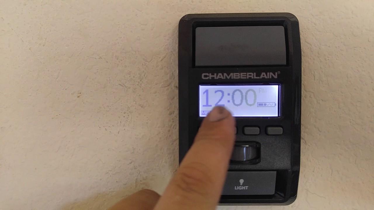 How To Set Time On Chamberlain Garage Door Opener