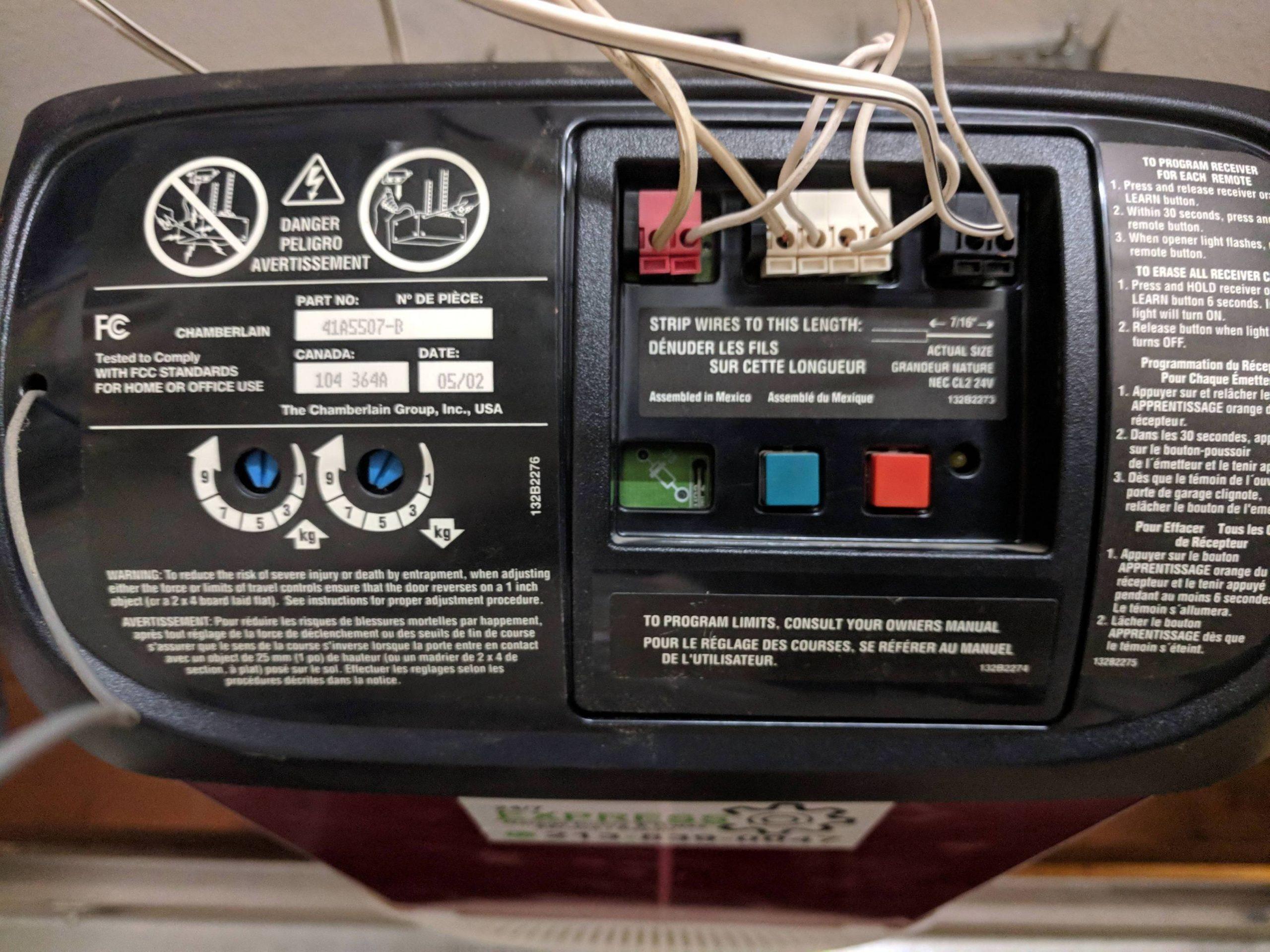 How To Set Travel On Chamberlain Garage Door Opener