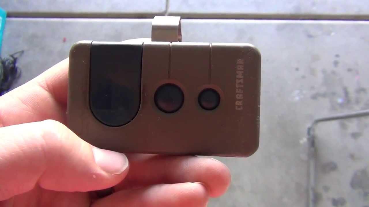 How To Sync Craftsman Garage Door Opener To Car