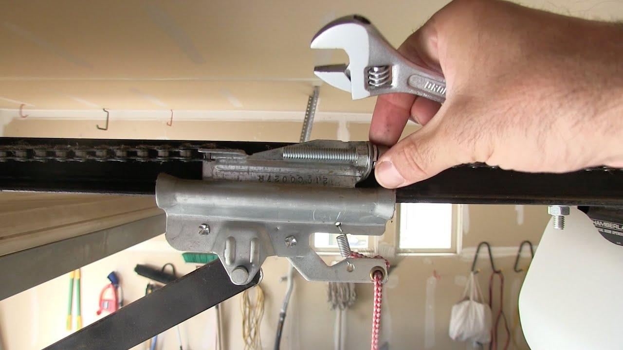 How To Tighten Chain On Chamberlain Garage Door Opener